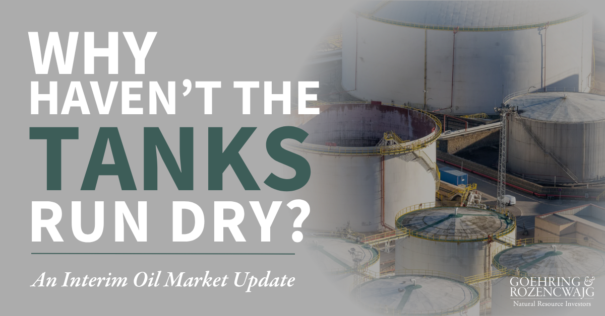 Why Haven't the Tanks Run Dry? What Investors Are Missing in Oil.