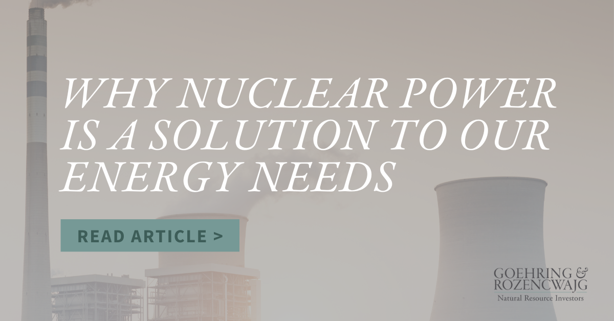 Why Nuclear Power is a Solution to Our Energy Needs