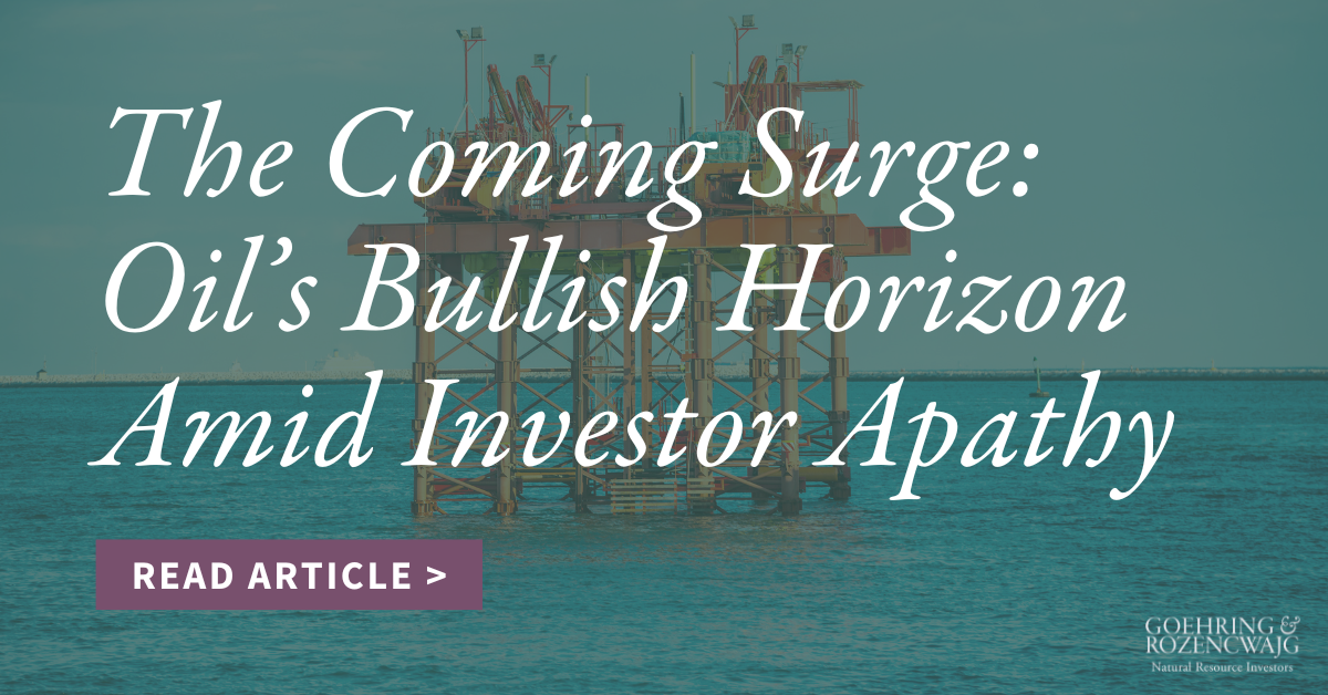 The Coming Surge: Oil’s Bullish Horizon Amid Investor Apathy