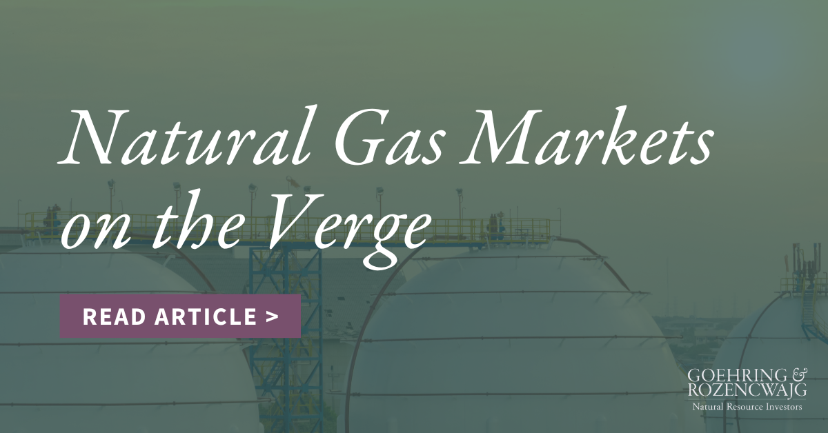 Natural Gas Markets on the Verge