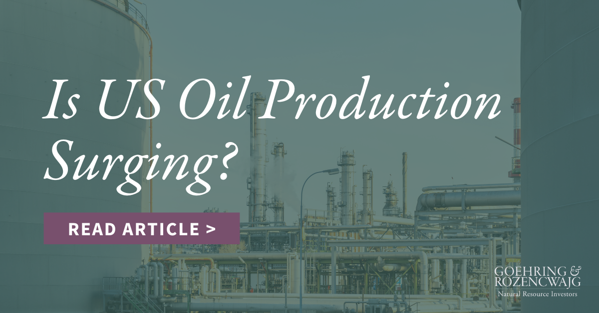Is US Oil Production Surging?