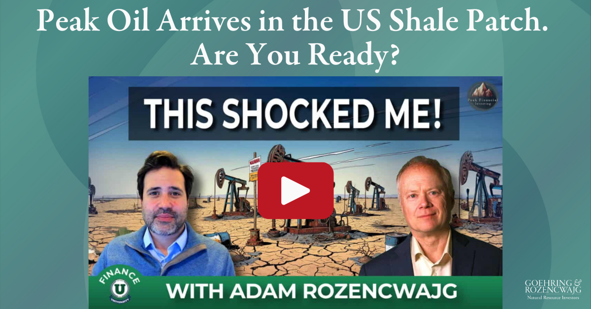 Podcast: Peak Oil Arrives in the US Shale Patch. Are You Ready?