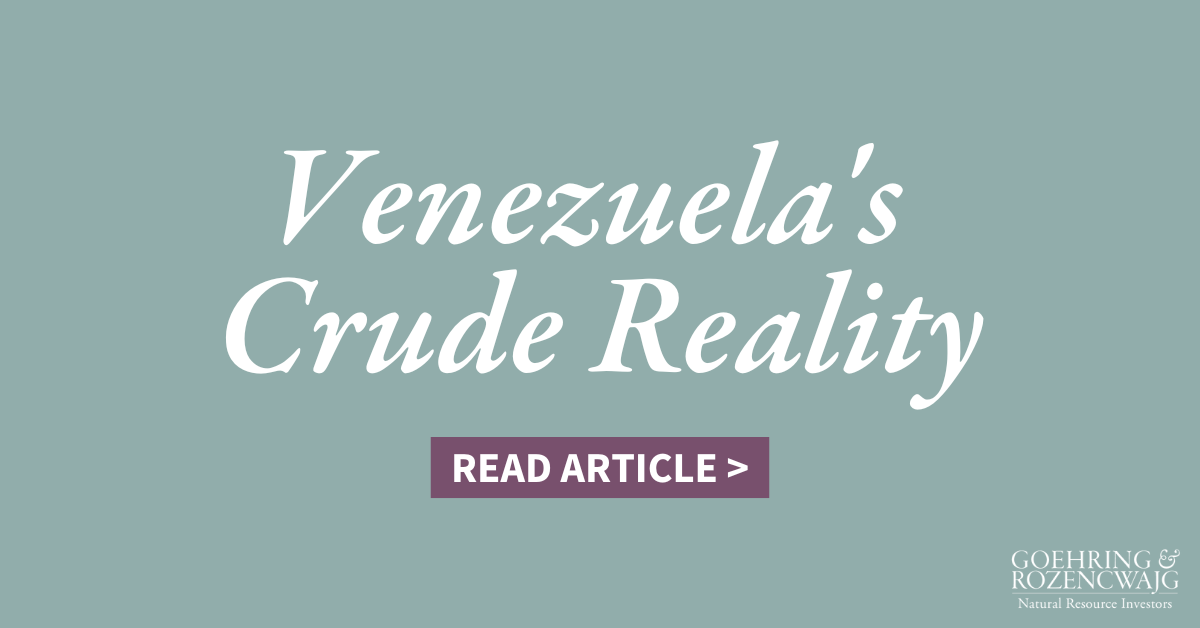Venezuela's Crude Reality