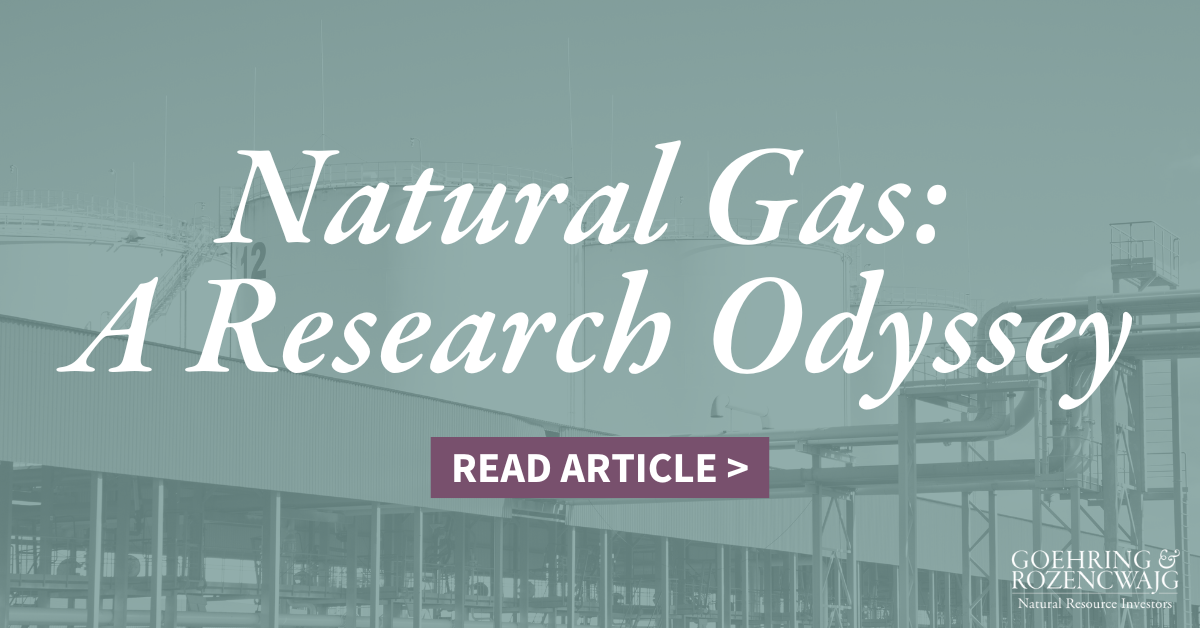 Natural Gas: A Research Odyssey