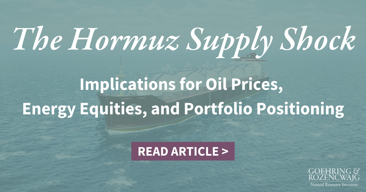 The Hormuz Supply Shock